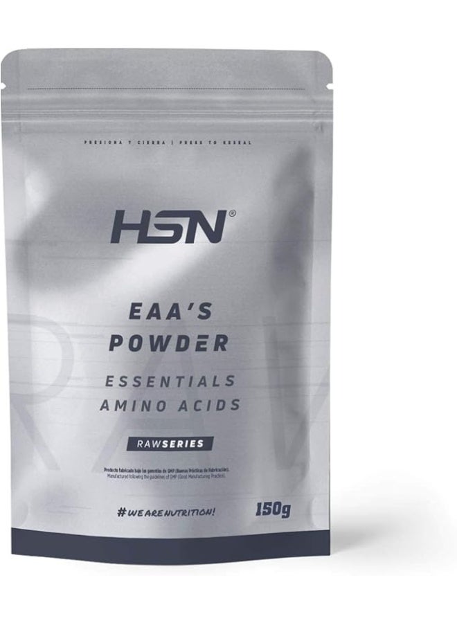 أتش أس أن مسحوق الأحماض الأمينية الأساسية من HSN بدون نكهة | 150 غرام | 9 أحماض أمينية أساسية (EAA) في صورتها الحرة | بدون مُحليات | بدون أداة قياس | غير معدل وراثيًا، نباتي، خالٍ من الغلوتين - Image 1